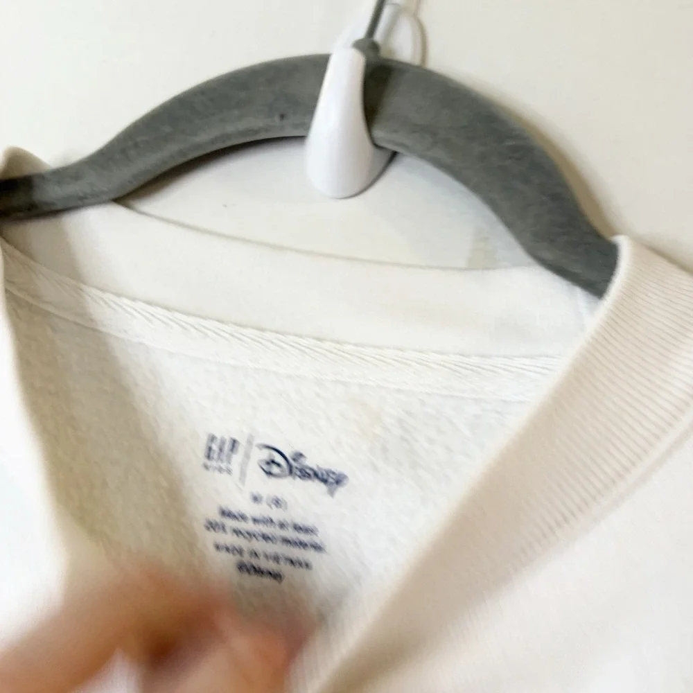 GAP Kids x Disney Stitch Girls Crewneck Fleece Graphic Sweatshirt One in a Melon